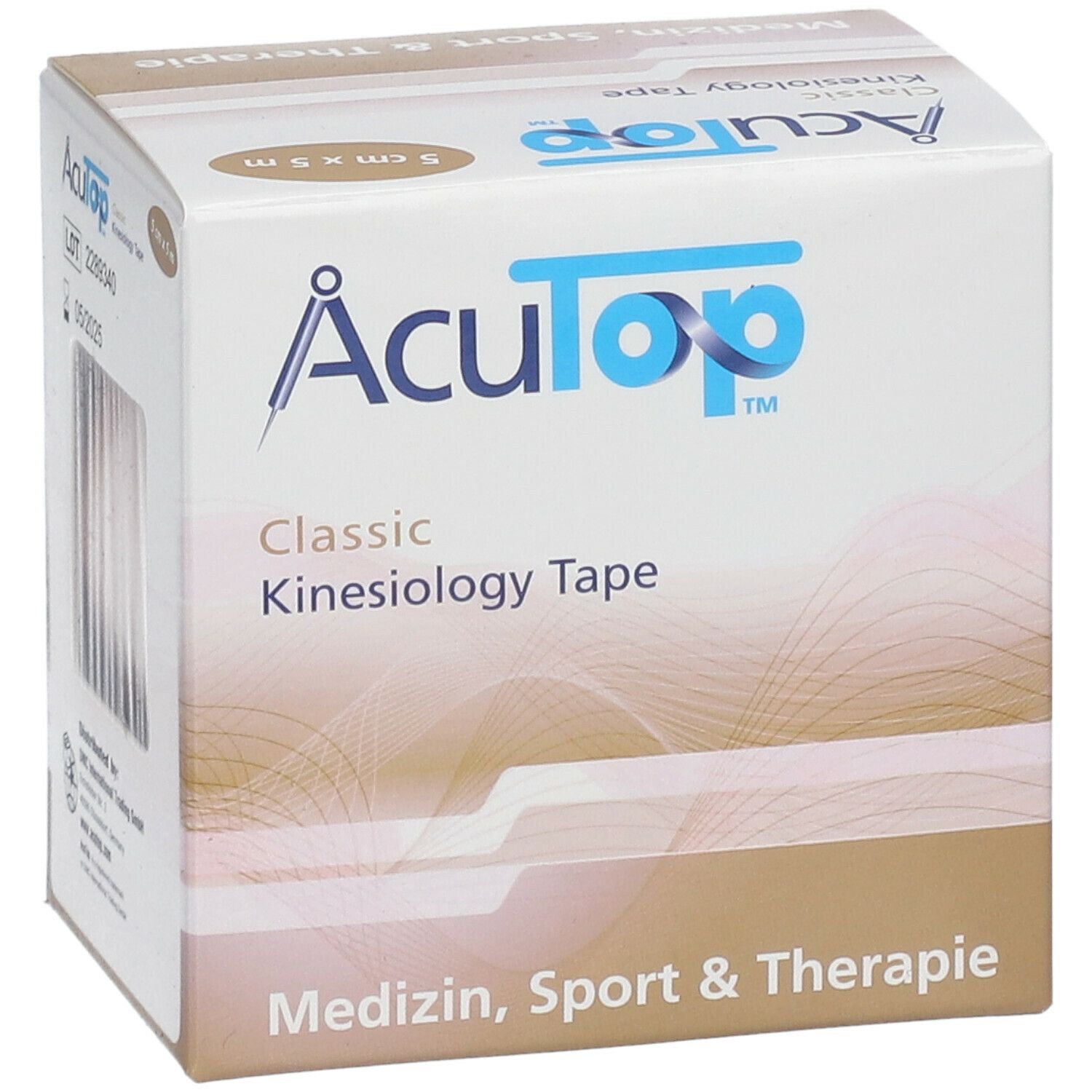 AcuTop® Classic Kinesiology Tape beige 5 x 5  cm