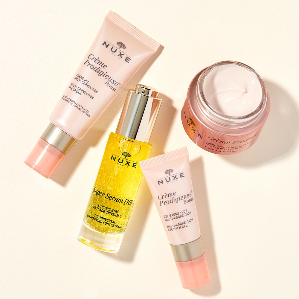 NUXE Creme Prodigieuse® Boost feuchtigkeitsspendendes Anti-Aging Serum bei ersten Fältchen mit Hyaluronsäure und Vitamin C