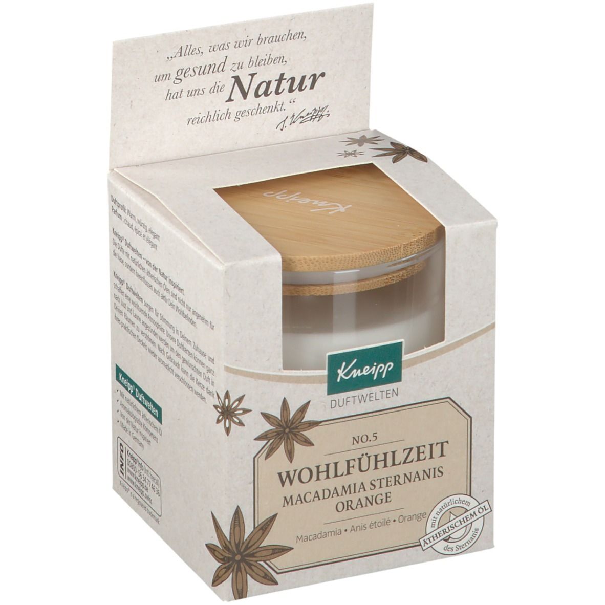 Kneipp® Duftkerze No. 5 Wohlfühlzeit