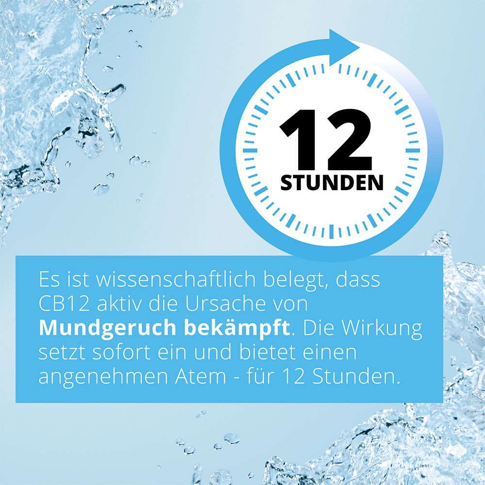 CB12 Sensitive Mundspülung: Mundwasser mit Zinkacetat & Chlorhexidin