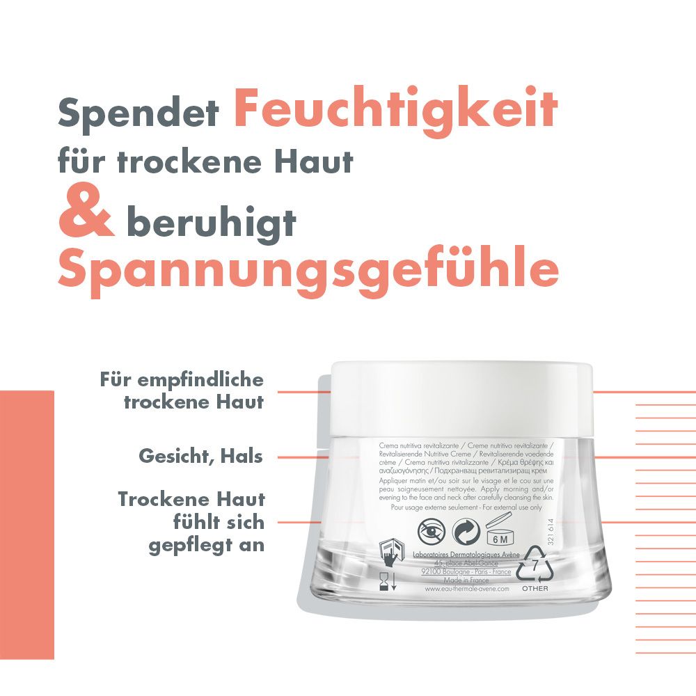 Avène Les Essentiels Revitalisierende Nutritive Creme - für trockene Haut