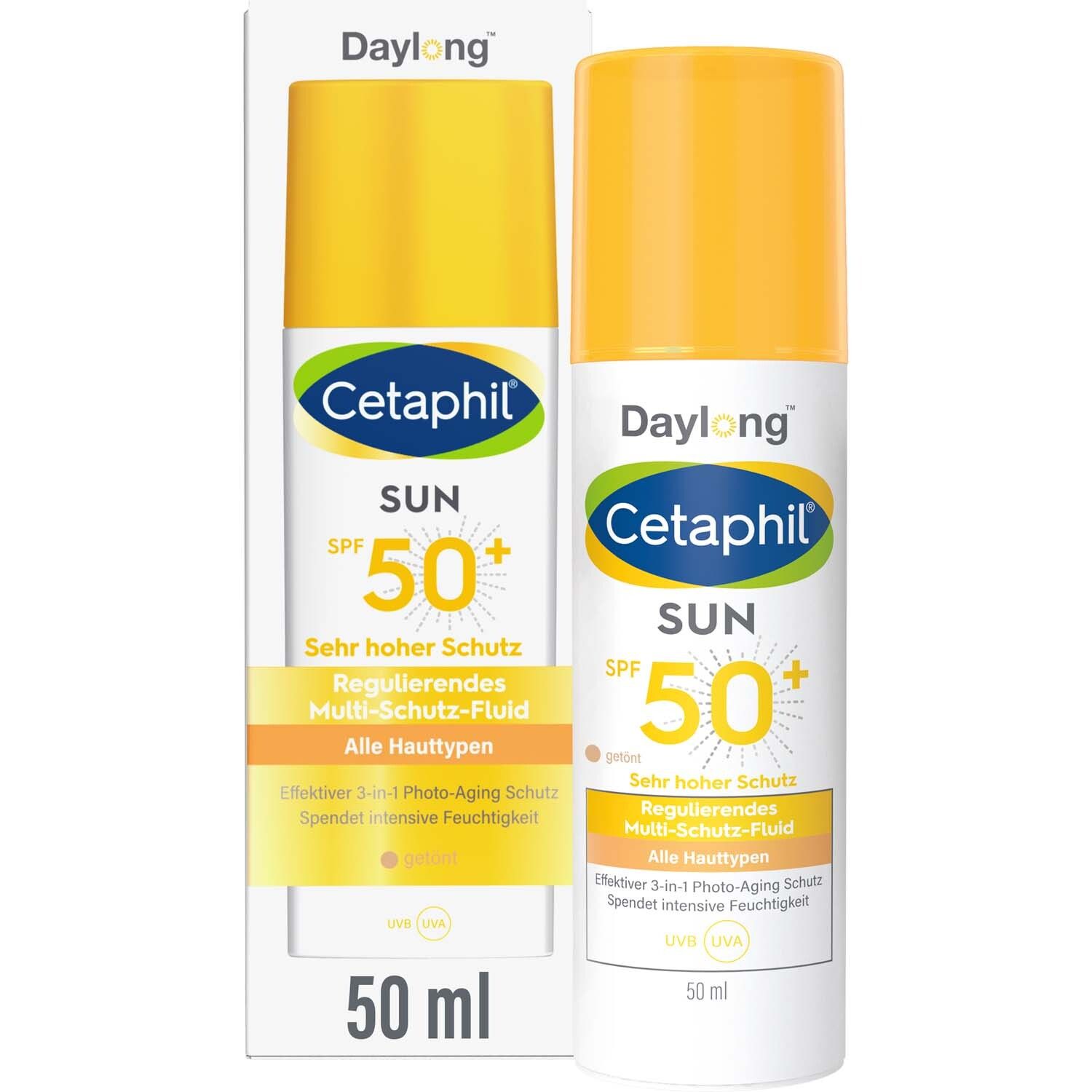 CETAPHIL SUN Regulierendes Multi-Schutz-Fluid SPF 50+ Getönter Anti-Aging-Schutz