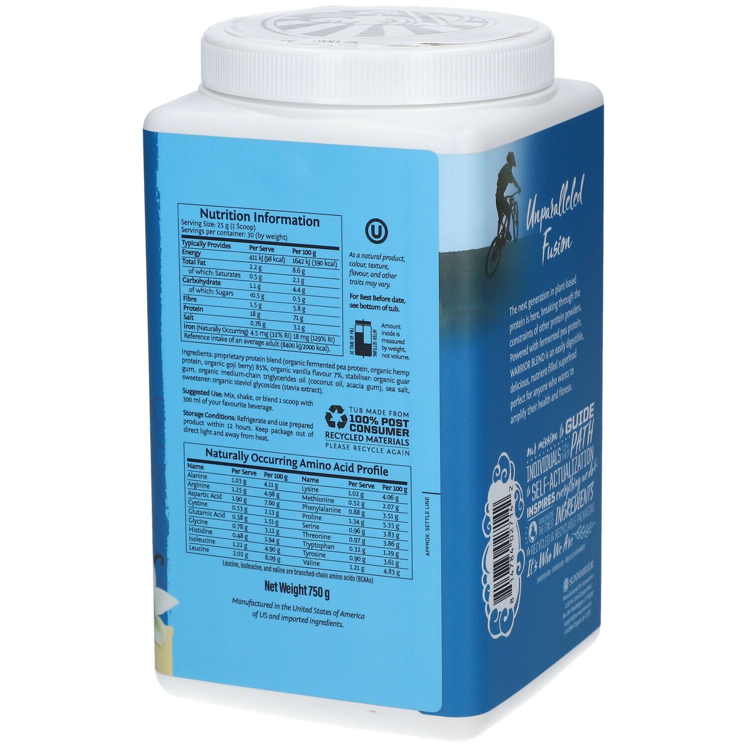 SUNWARRIOR® Protein Warrior Blend Vanille