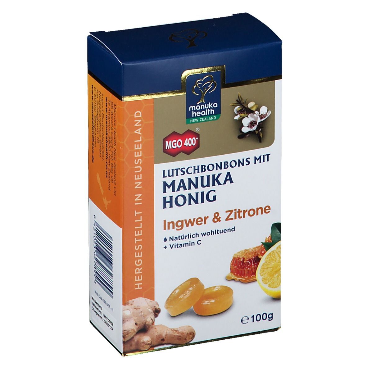 Manuka-Honig MGO™ 400+ Ingwer-Zitrone Lutschbonbons