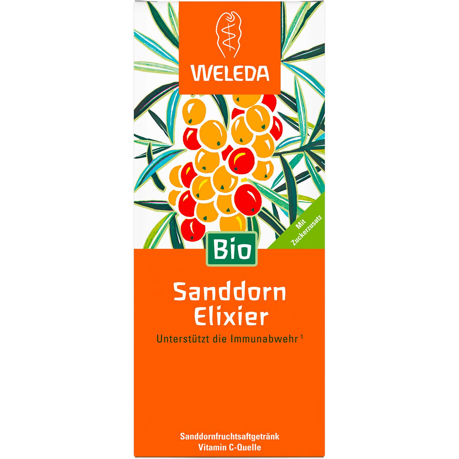 Weleda Sanddorn-Elixier Bio - unterstützt mit Vitamin C die Immunabwehr, hilft bei  Müdigkeit