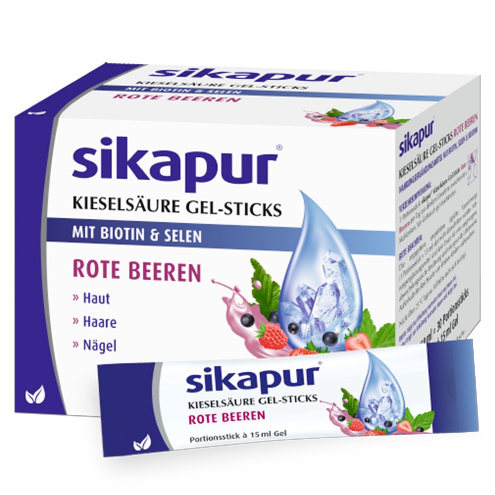 sikapur® Kieselsäure Gel-Sticks rote Beeren