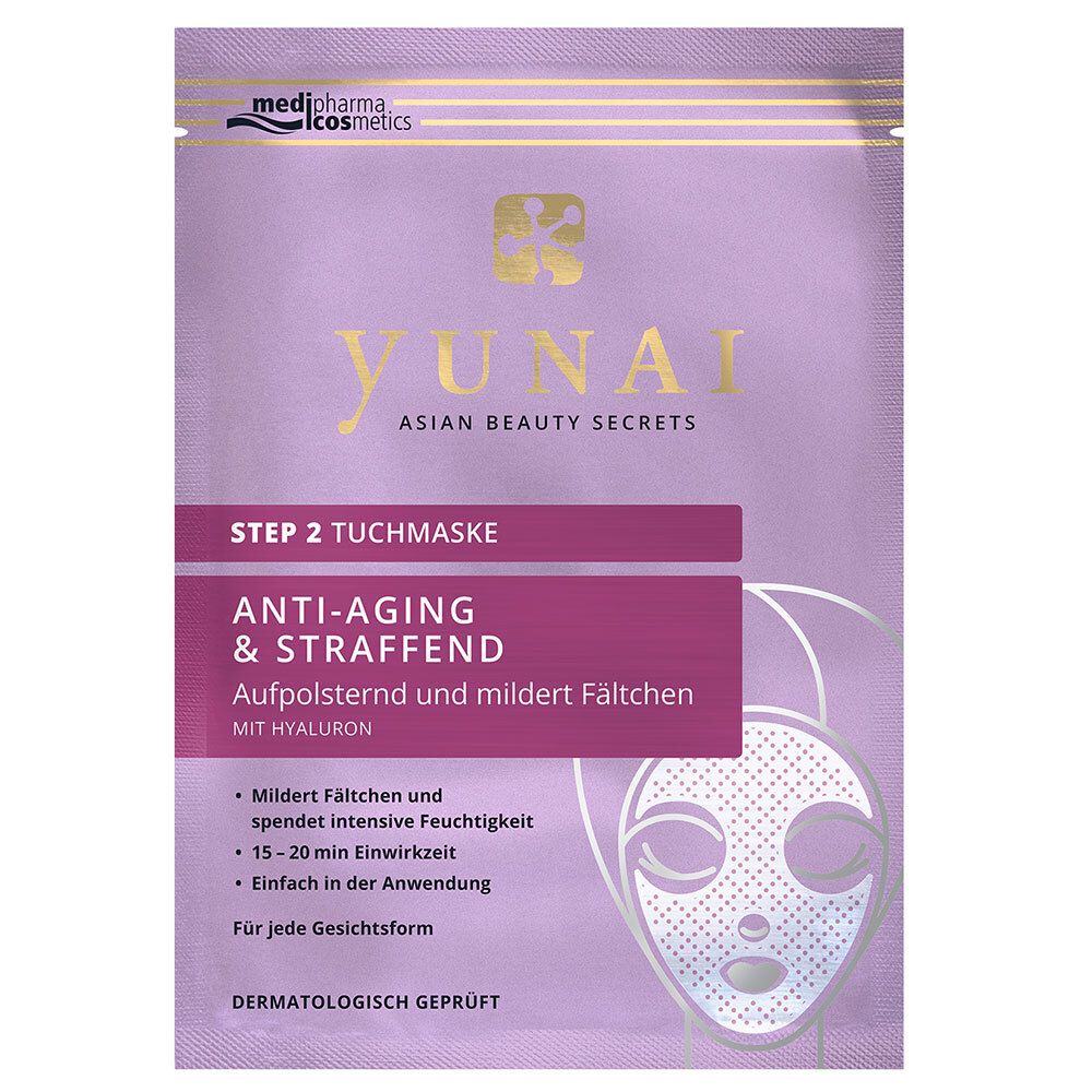 medipharma cosmetics Yunai Anti-Falten-Tuchmaske + Aktivierendes Lifting-Serum