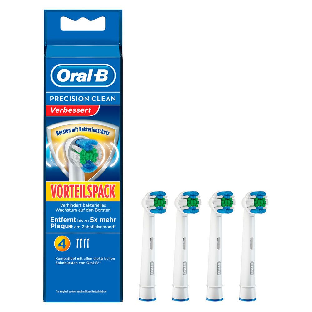 Oral-B® Aufsteckbürsten Precision Clean Bakterienschutz 4er