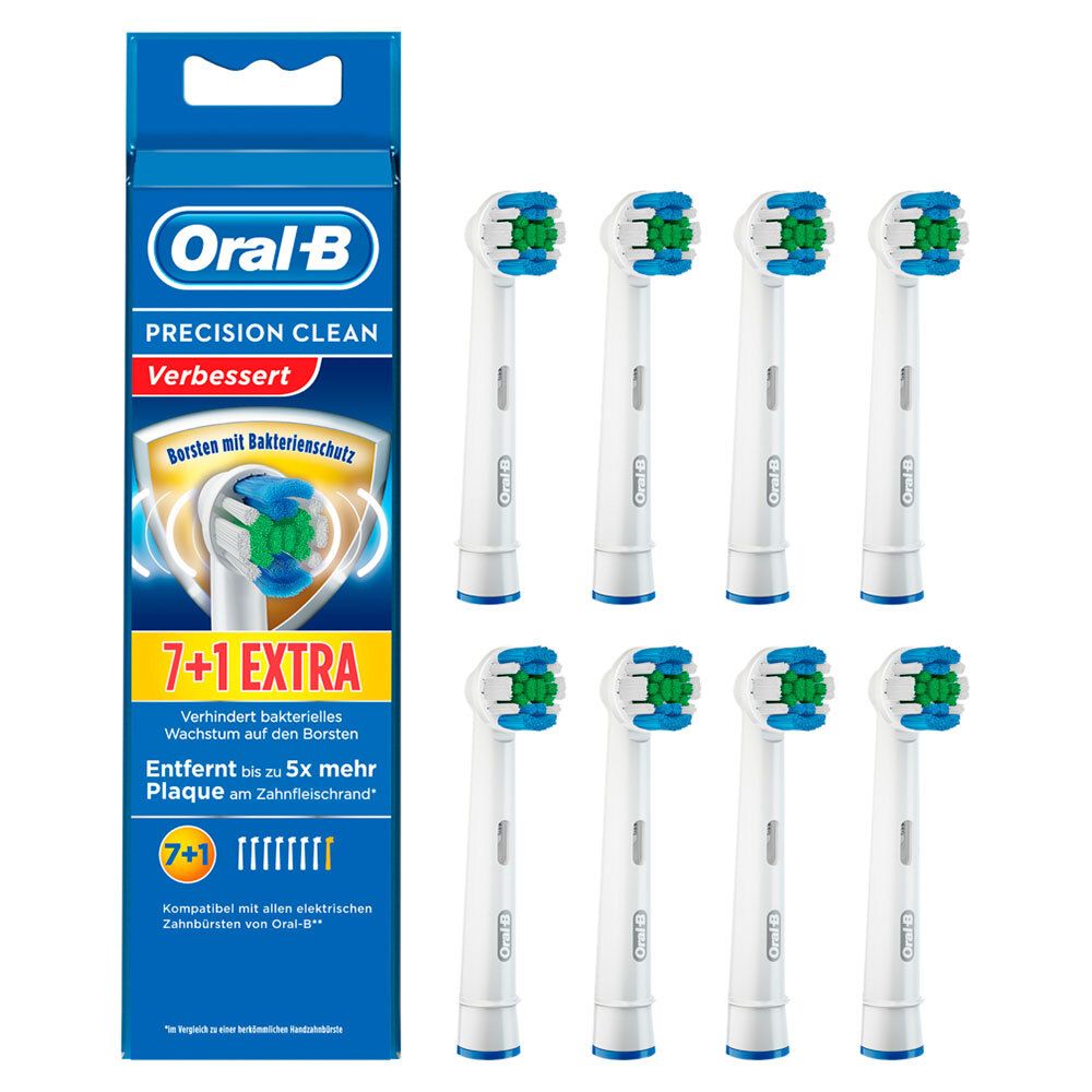 Oral-B® Aufsteckbürsten Precision Clean Bakterienschutz 7er +1