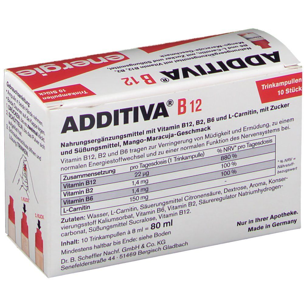 ADDITIVA® Vitamin B12 Trinkampullen