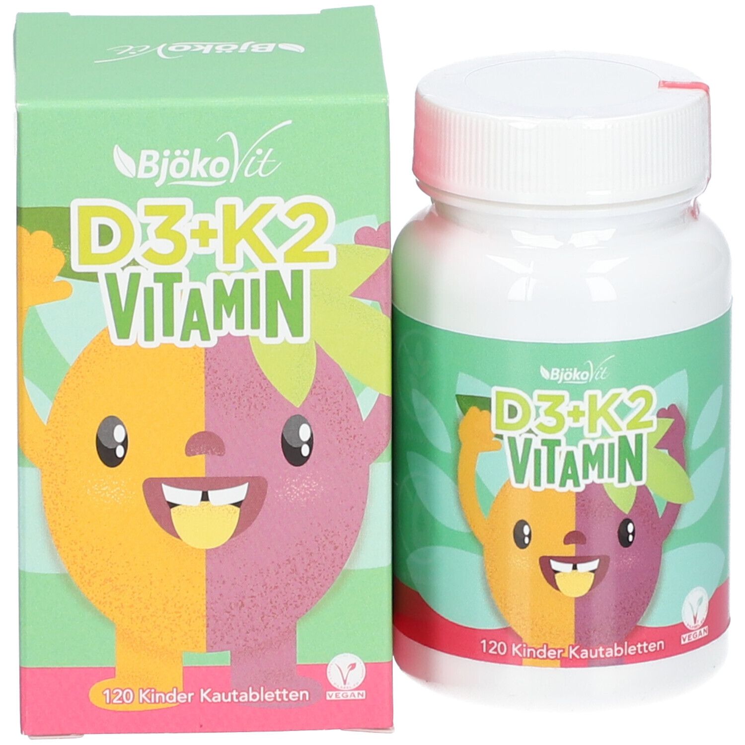 BjökoVit Vitamin D3 + K2 für Kids