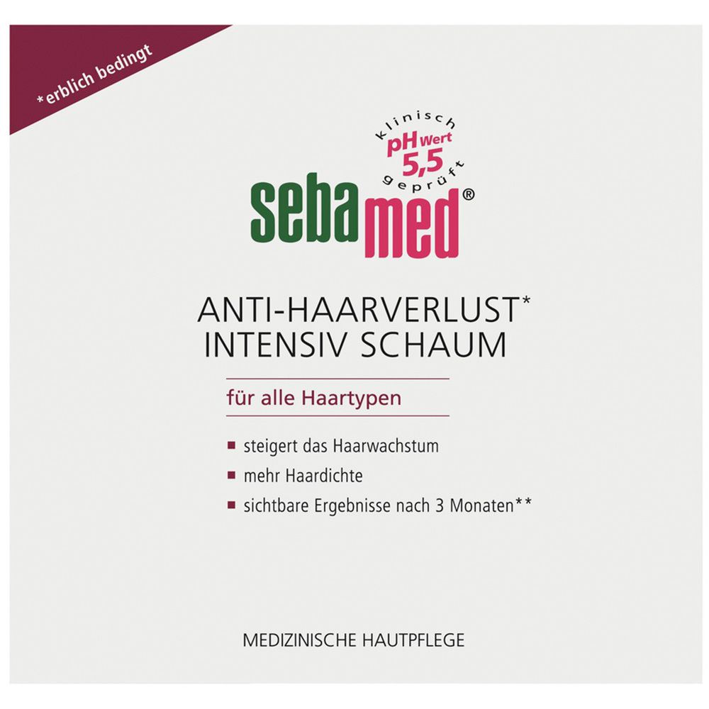 sebamed® ANTI-HAARVERLUST INTENSIV SCHAUM für alle Haartypen