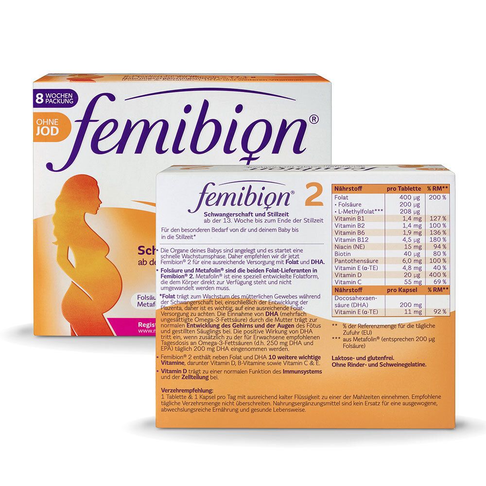 Femibion® 2 Schwangerschaft + Stillzeit ohne Jod