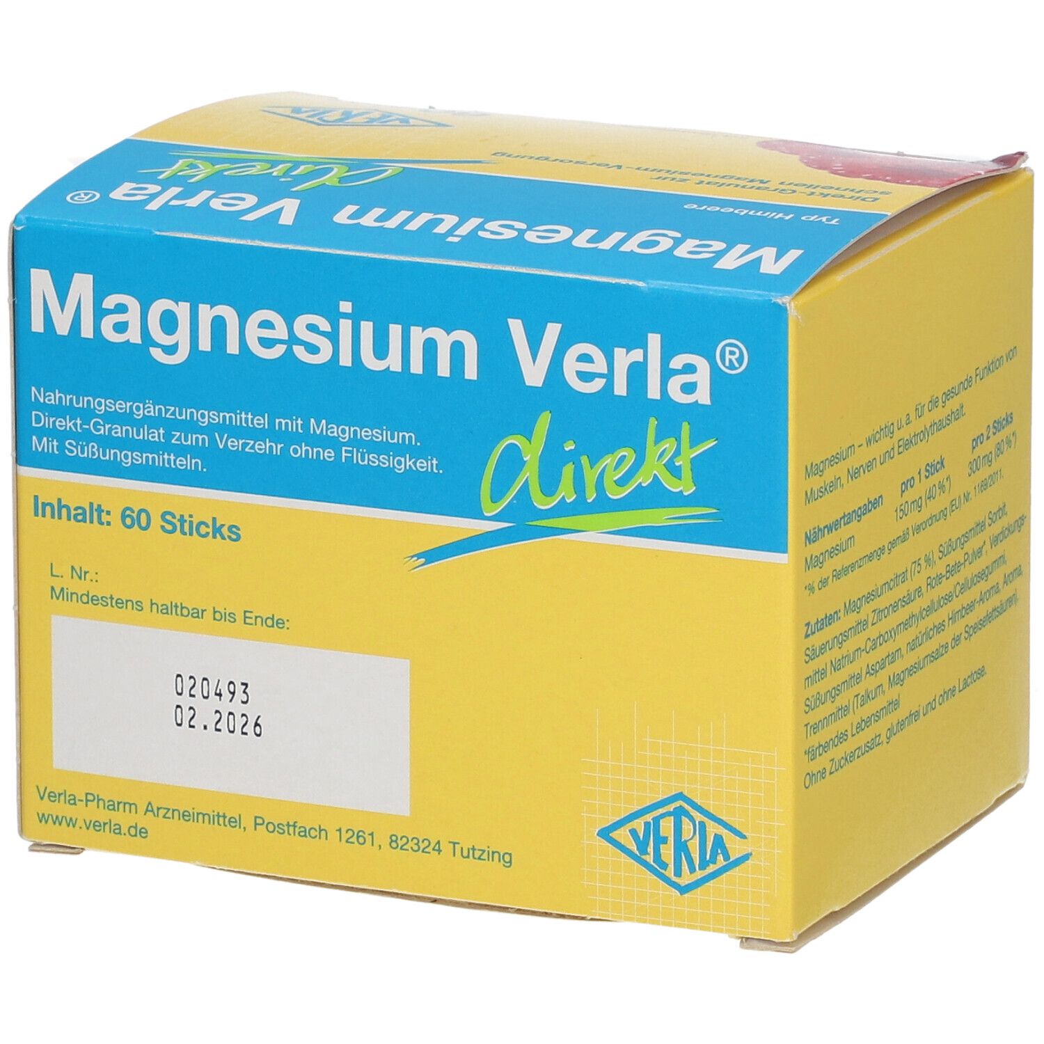 Magnesium Verla® Direkt Himbeere