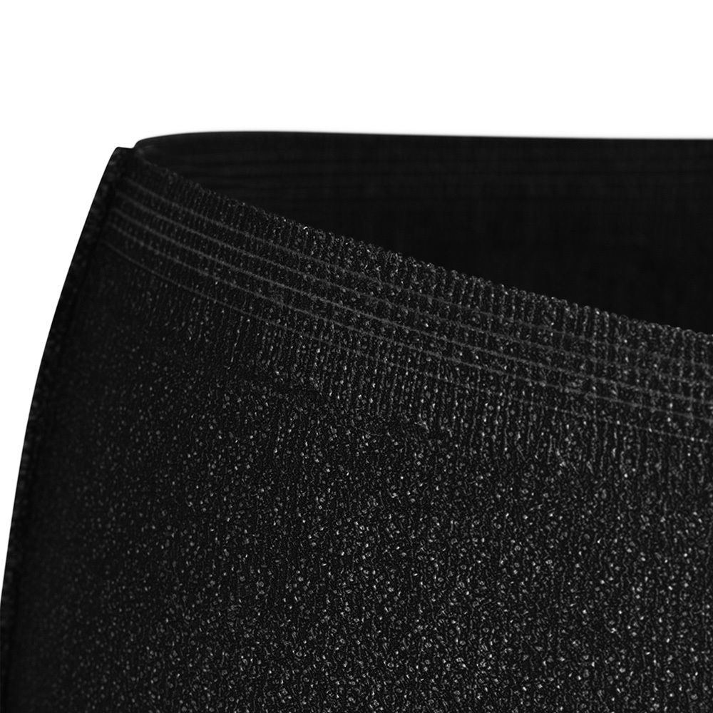 Nahtdetail der schwarzen TENA Silhouette Normal Noir M Inkontinenz Pants.