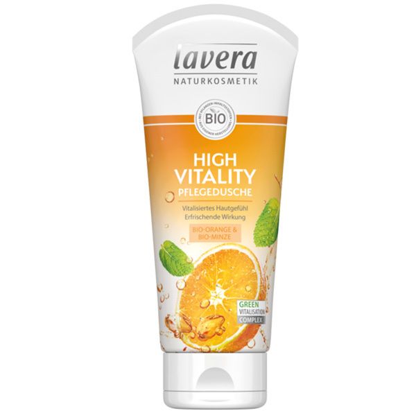 lavera High Vitality Pflegedusche Bio-Orange & Bio-Minze