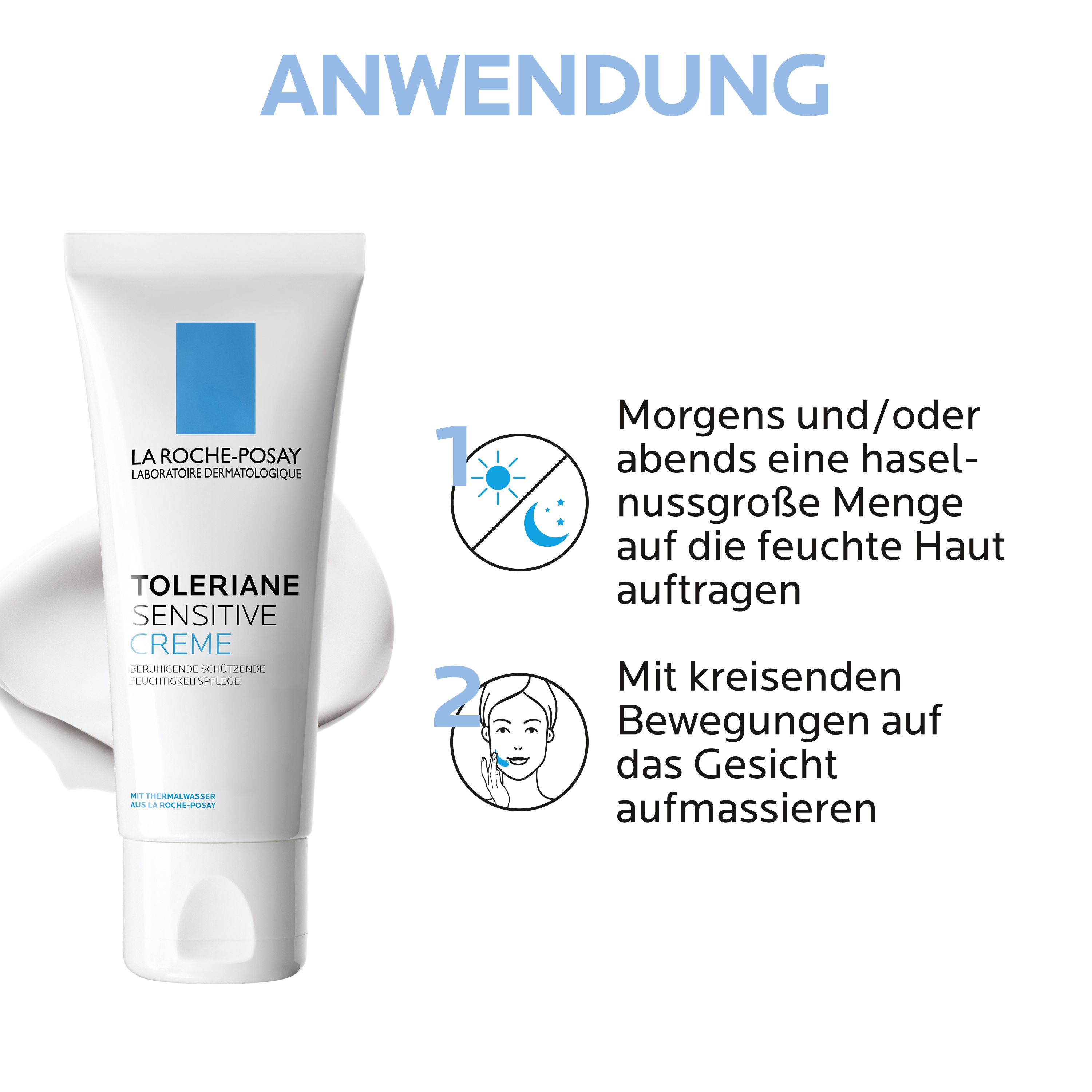 La Roche Posay Toleriane Sensitive Creme, beruhigende und hydratisierende Gesichtscreme für empfindliche Haut