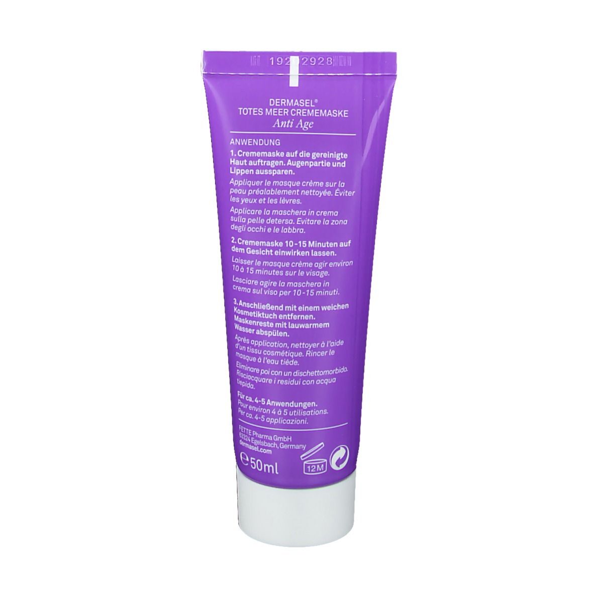 DERMASEL® Totes Meer Maske Anti-AGe Maske