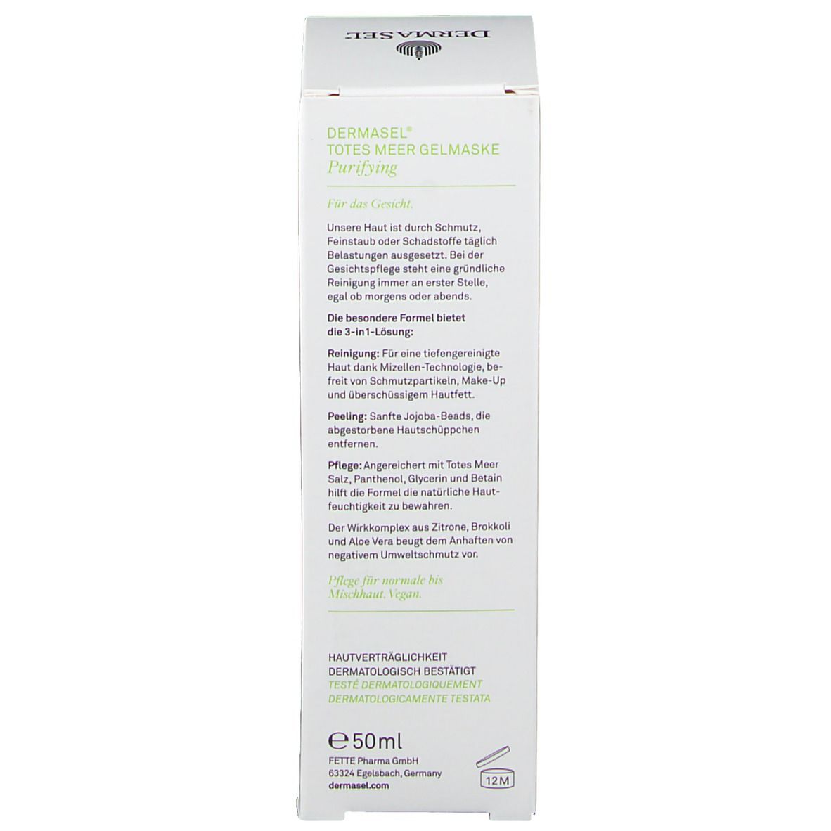 DERMASEL® Totes Meer Maske Purifying Maske