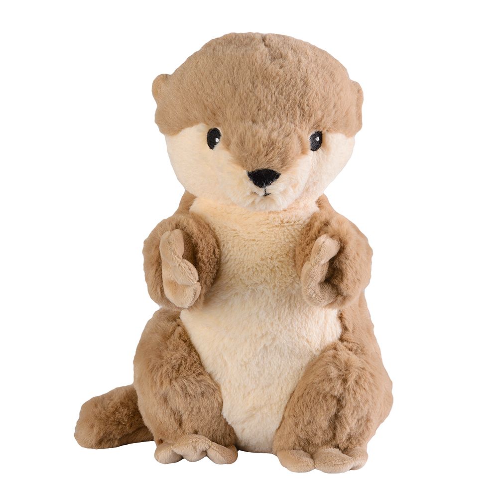 Plüschtier eines Otters, sitzend.