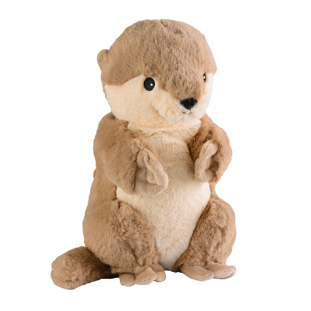 Plüschtier eines Otters, sitzend.