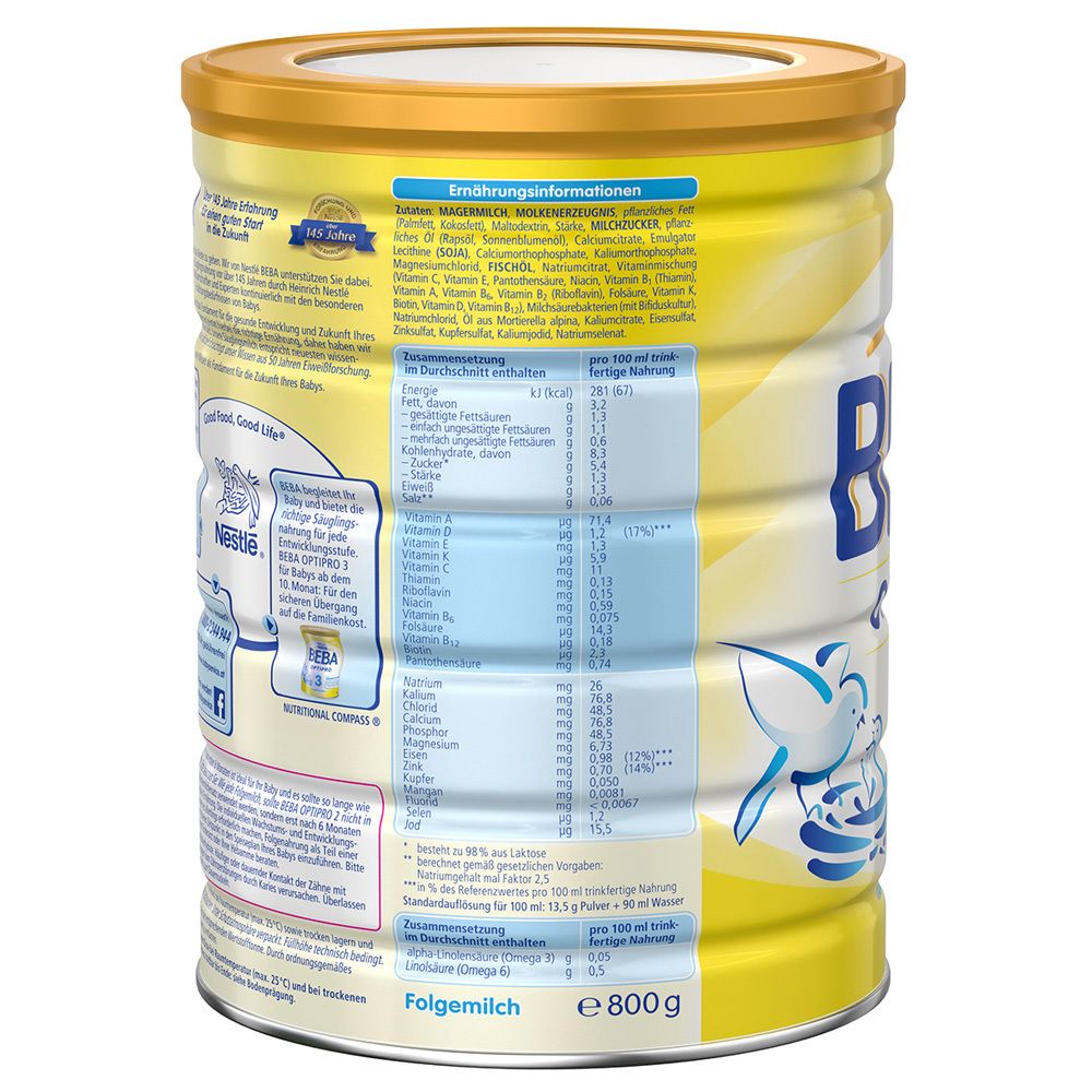 Nestlé BEBA OPTIPRO 2 Folgemilch nach dem 6. Monat