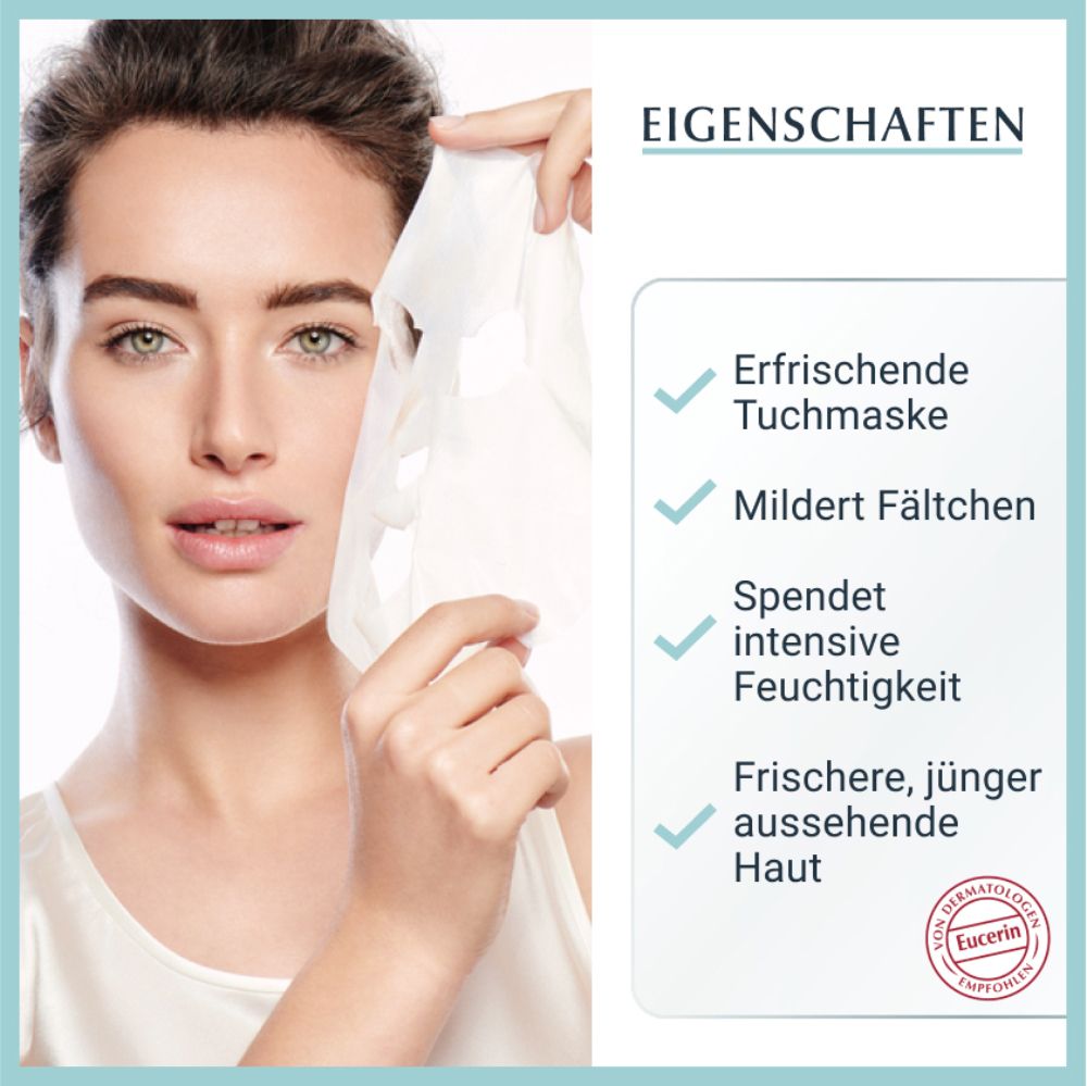 Eucerin Hyaluron-Filler Intensiv-Maske – Erfrischende und innovative Anti-Aging Tuchmaske mit Hyaluronsäure