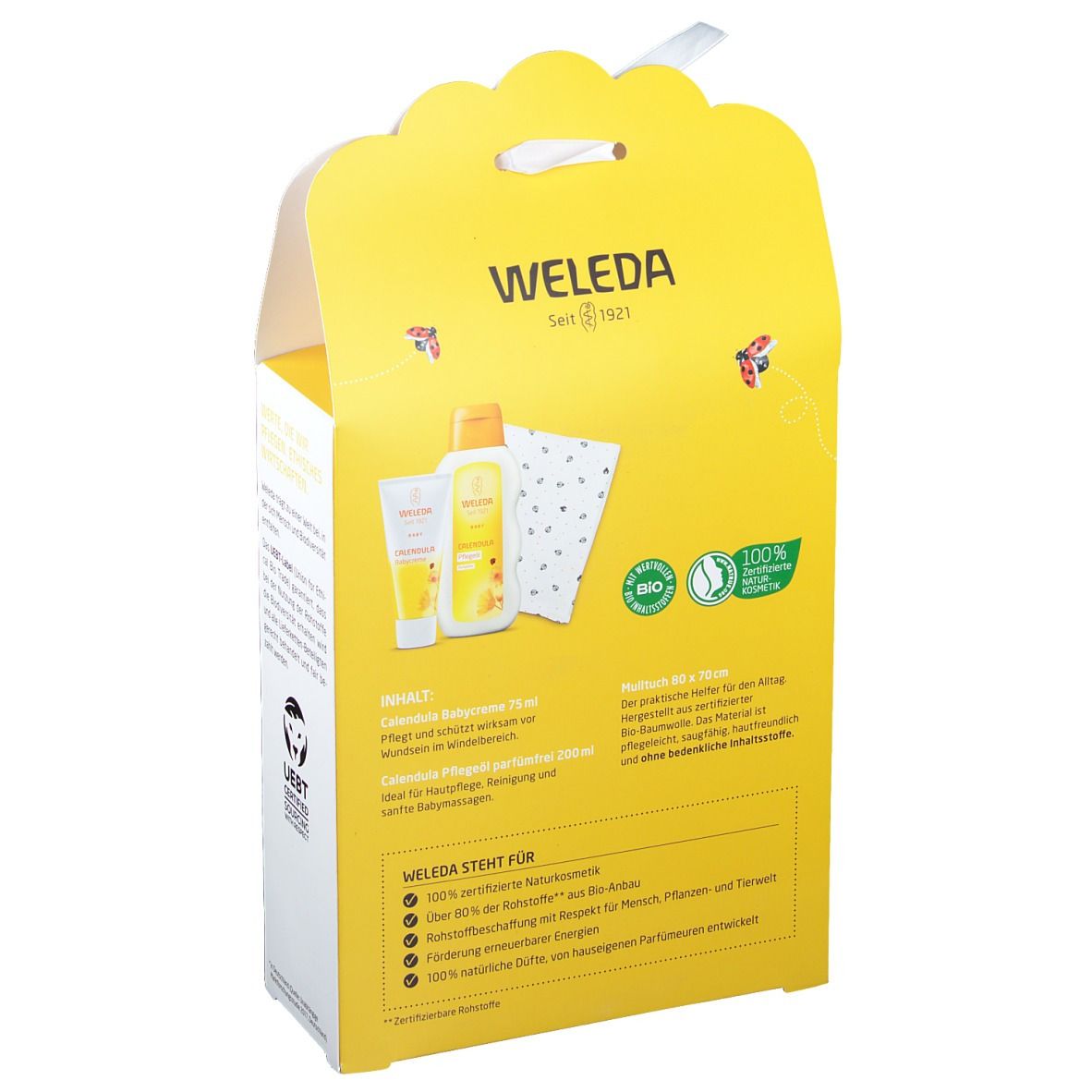 WELEDA Geschenkset Baby + Mulltuch 80 x 70 cm Gratis