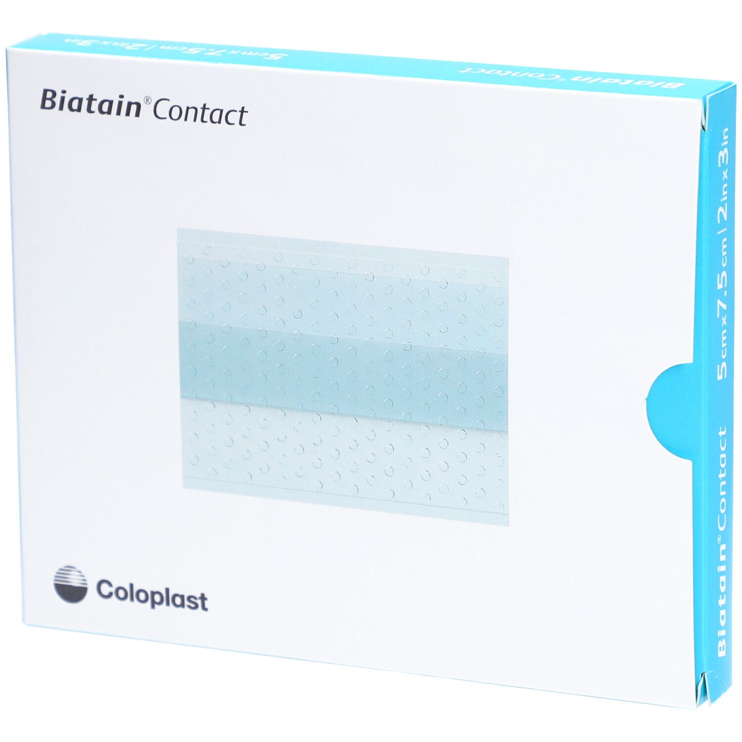 Biatain Contact Silikonwundkontaktauflage, 5x7,5cm, 10 Stück.