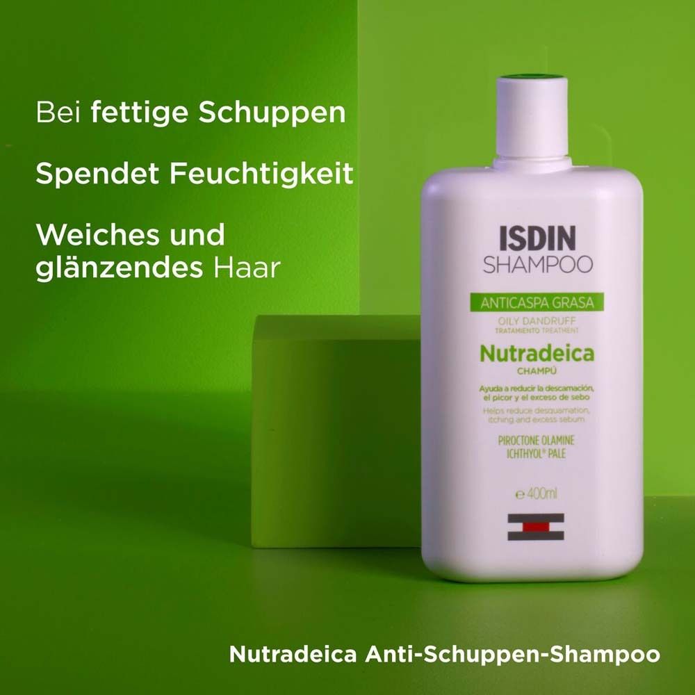 ISDIN Nutradeica® Anti-Schuppen Shampoo bei fettiger Kopfhaut, Juckreiz und seborrhoischer Dermatitis