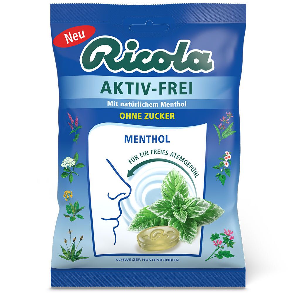 Ricola® Aktiv-Frei Menthol ohne Zucker