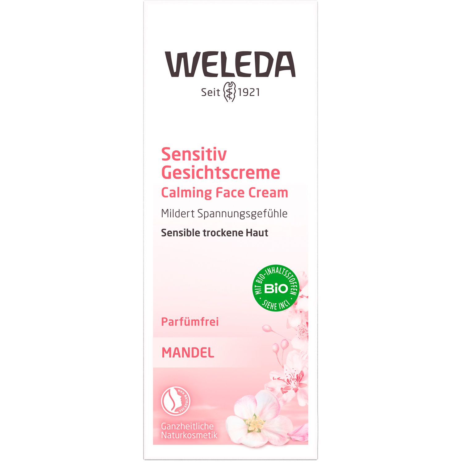 Weleda Sensitiv Gesichtspflege Mandel - für sensible, trockene Haut, unparfümiert