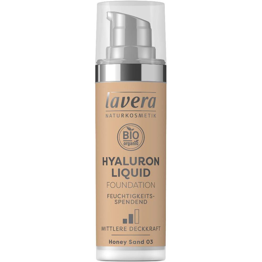 lavera Huyaluron Liquid Foundation Honey Sand 03
