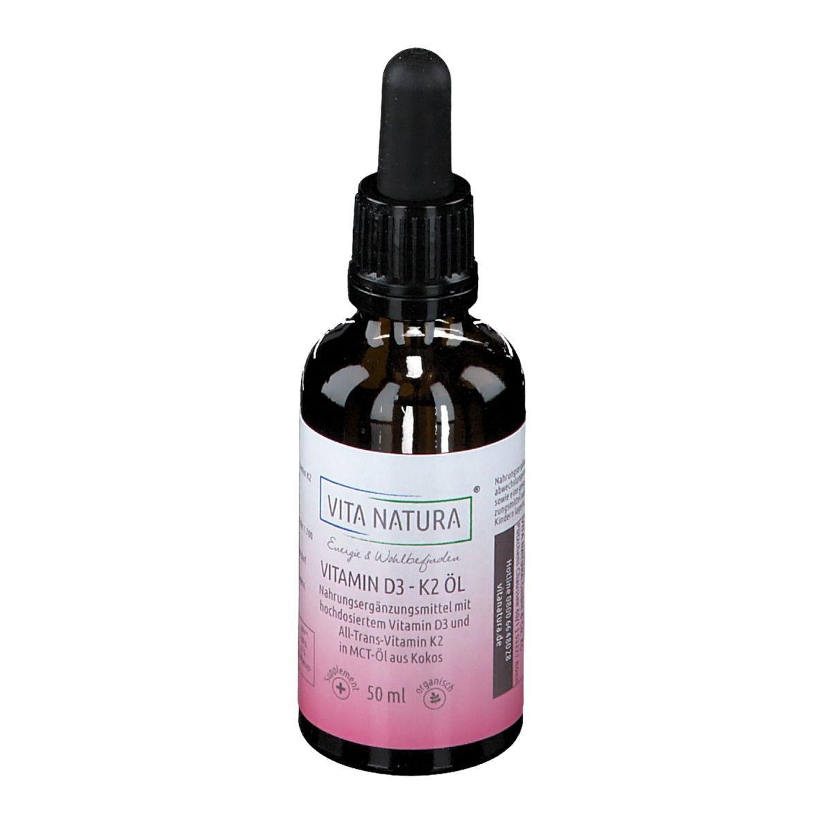 Vita Natura® Vitamin D3 1000 I.E + K2 20 µg Tropfen