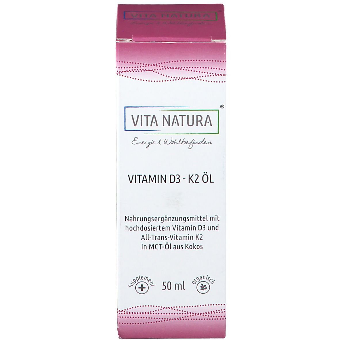 Vita Natura® Vitamin D3 1000 I.E + K2 20 µg Tropfen