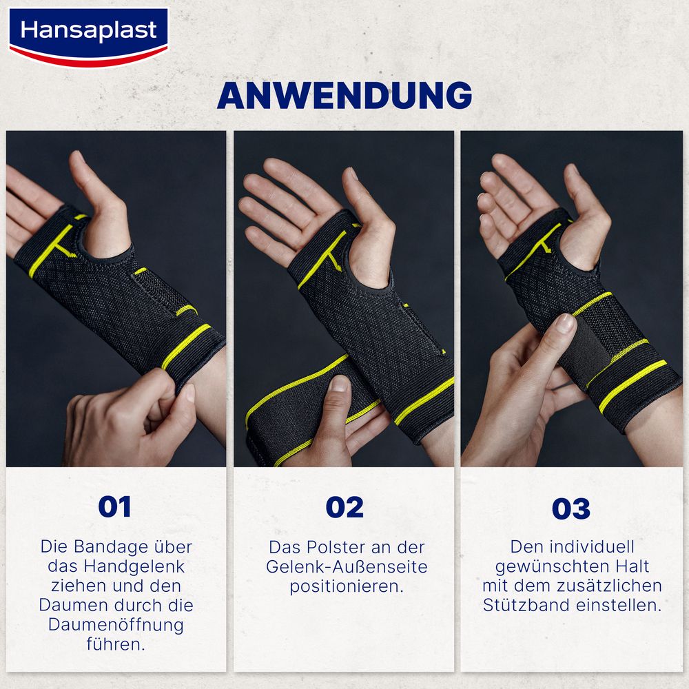 Hansaplast Sport Handgelenk-Bandage Gr S/M