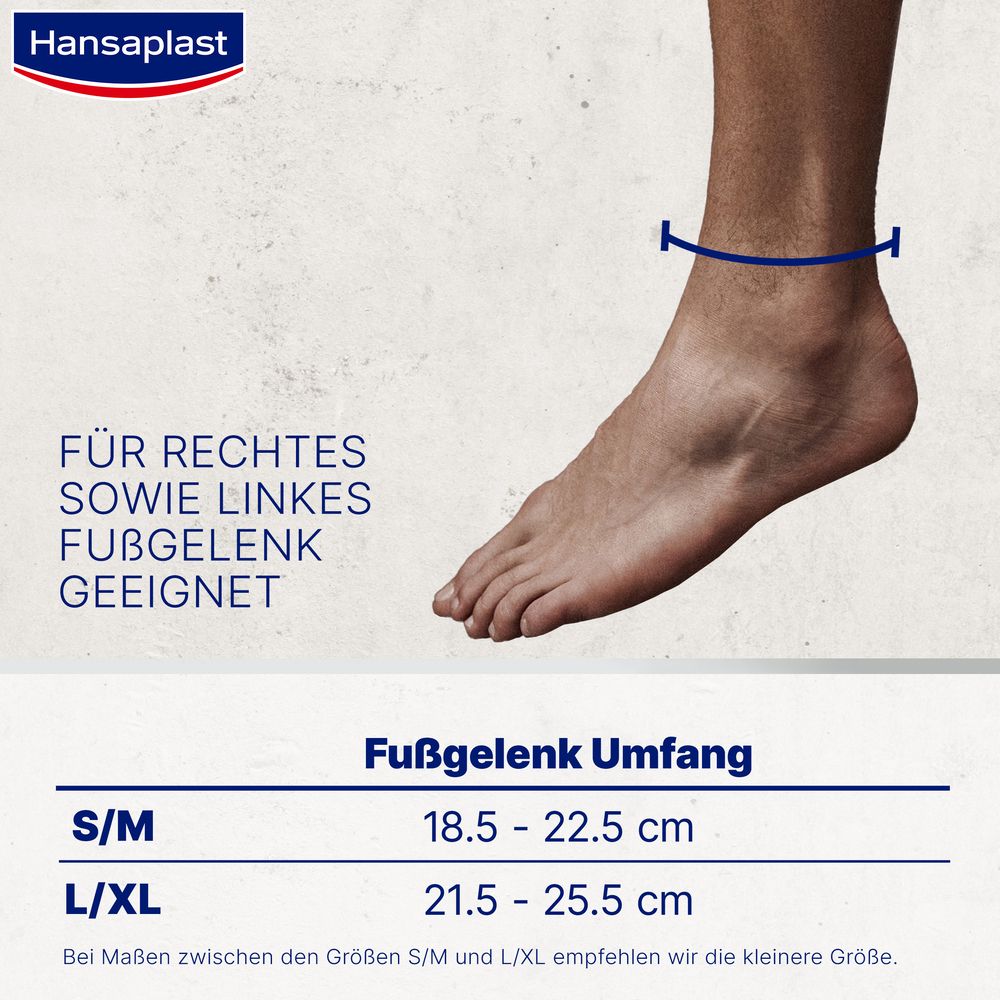 Hansaplast Sport Fußgelenk-Bandage Gr S/M