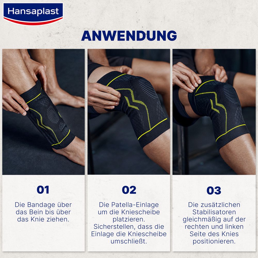 Hansaplast Sport Knie-Bandage Gr S/M