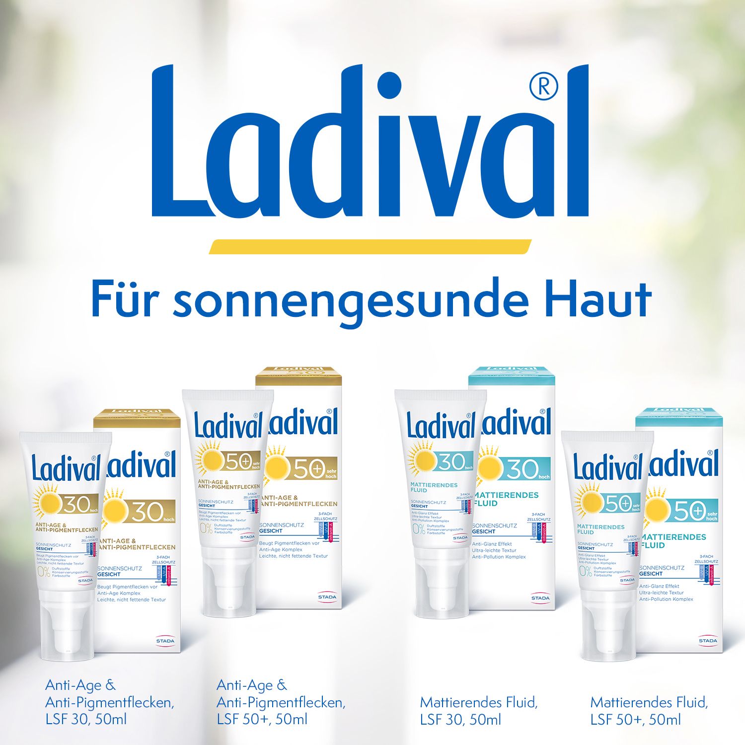 Ladival® Mattierendes Fluid Sonnenschutz für das Gesicht mit mattierendem Effekt 200ml LSF 30