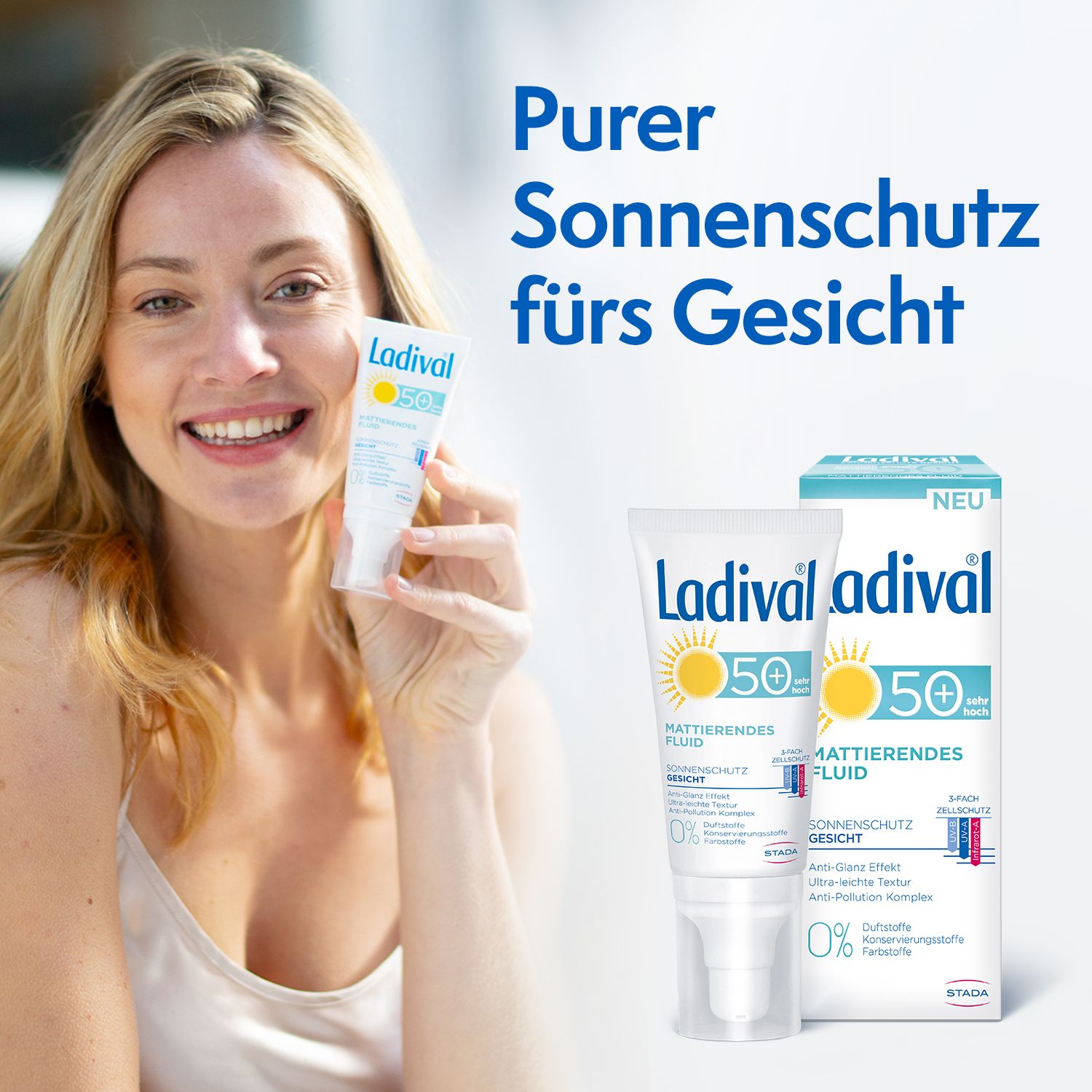 Ladival® mattierendes Fluid fürs Gesicht LSF 50