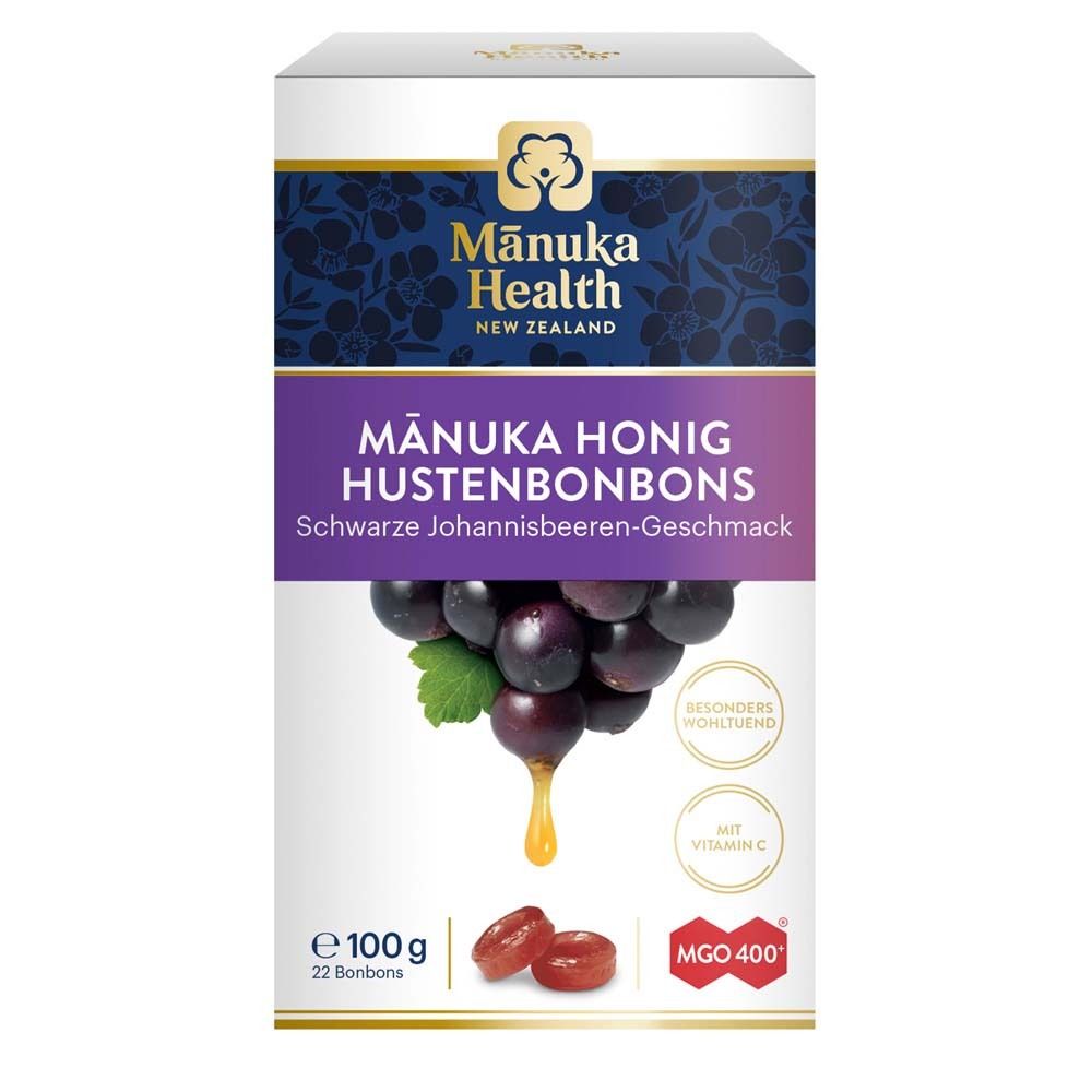 MANUKA HEALTH  MGO 400+ Hustenbonbons Schwarze Johannisbeere