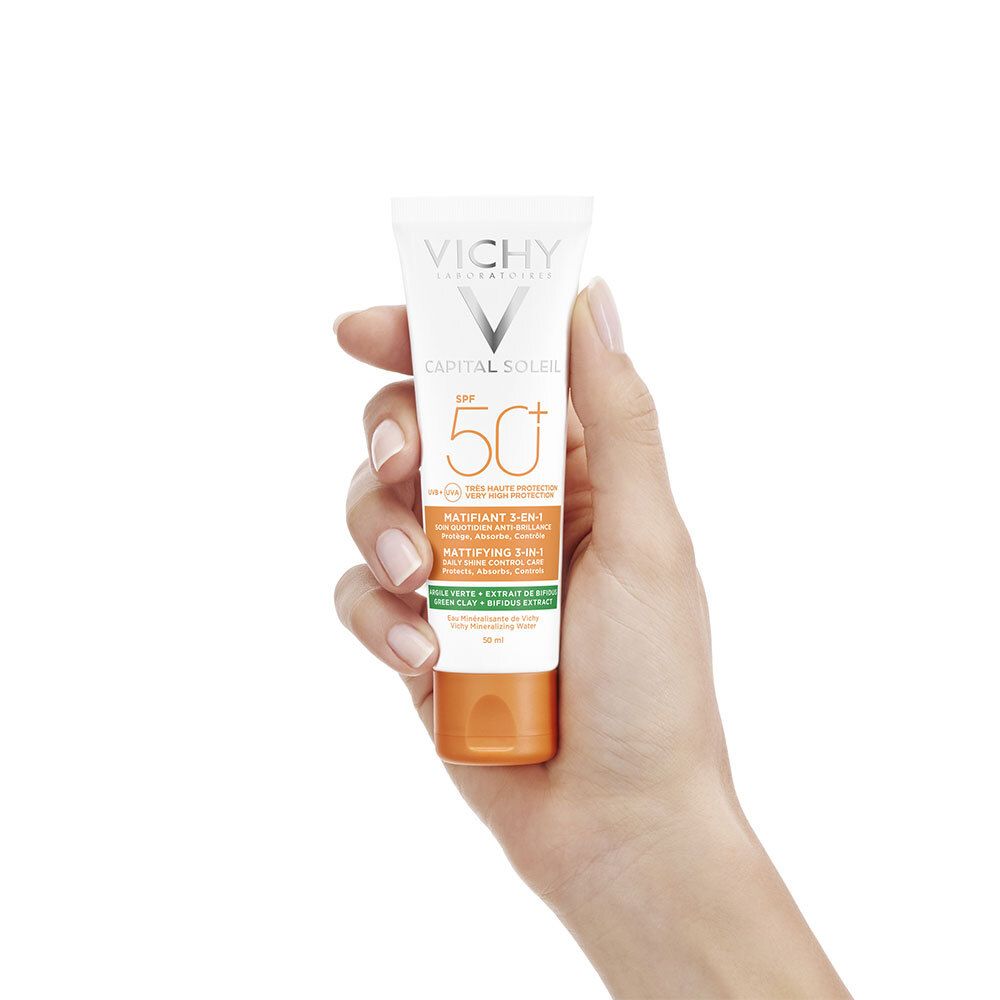 VICHY Capital Soleil 3-in-1 mattierende Sonnenpflege LSF 50+