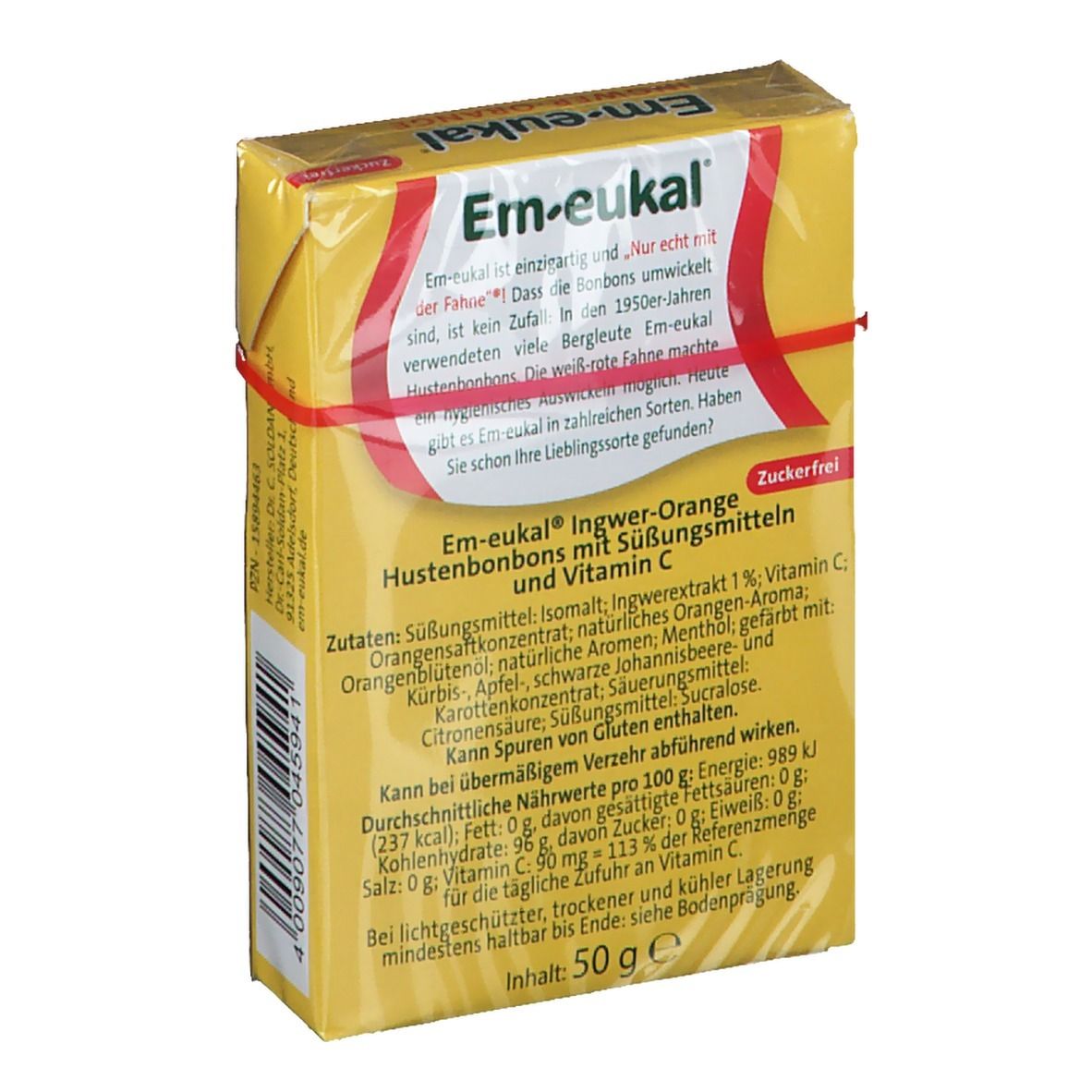 Em-eukal® Ingwer-Orange zuckerfrei