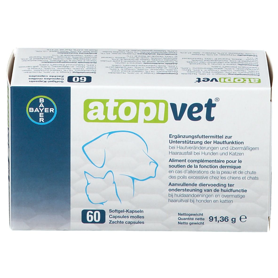 Atopivet® Soft-Gel Kapseln für Hunde und Katzen