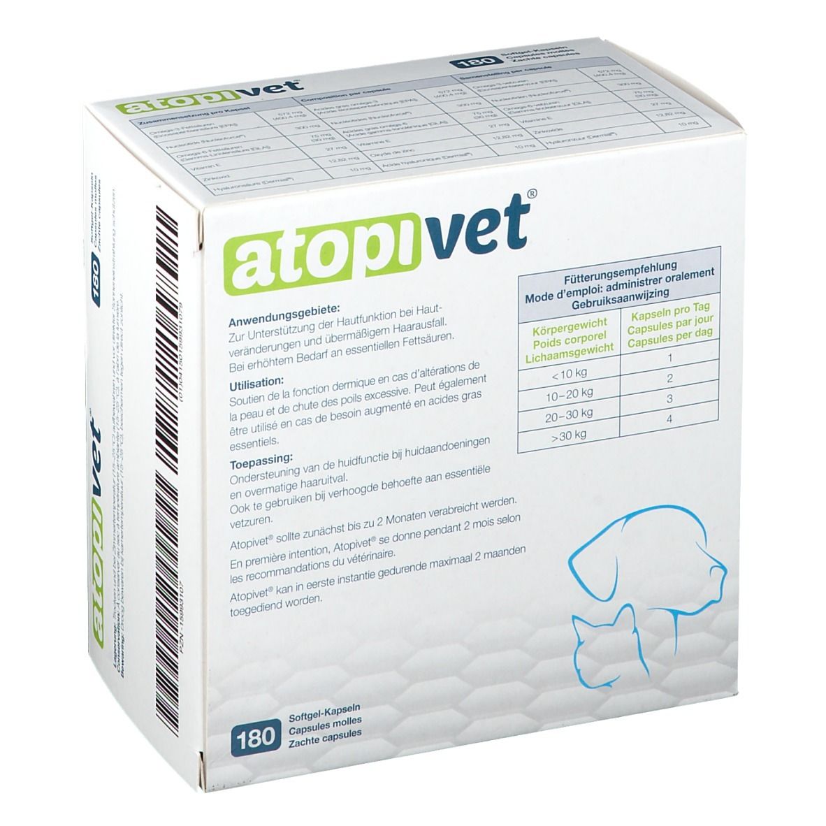 Atopivet® Soft-Gel Kapseln  für Hunde und Katzen