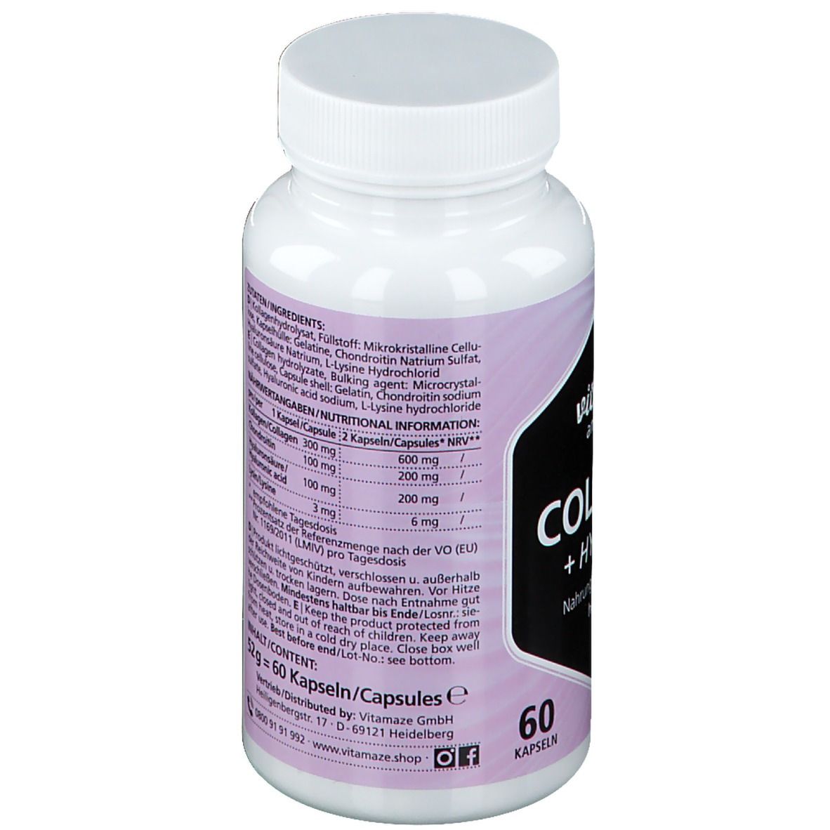 Vitamaze Collagen + Hyaluron hochdosiert