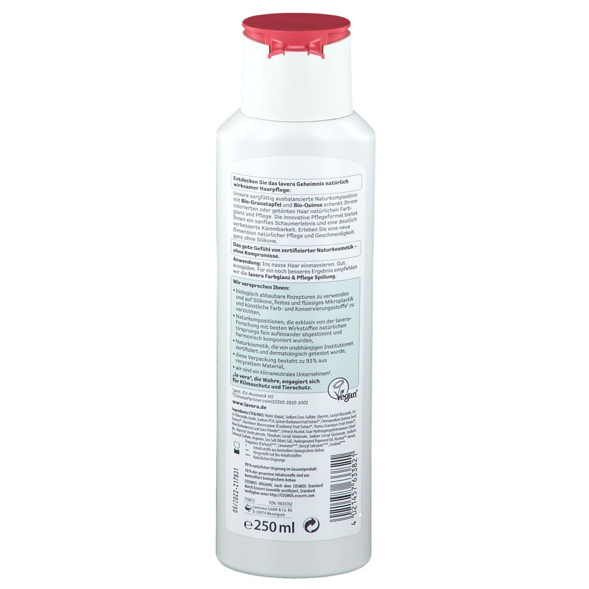 lavera Pflegeshampoo Farbglanz & Pflege