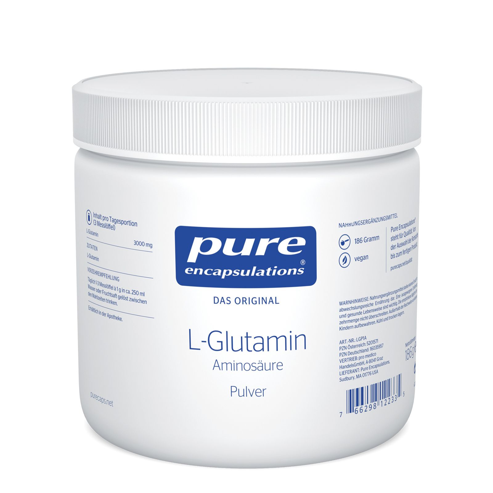 Pure Encapsulations® L-Glutamin Pulver