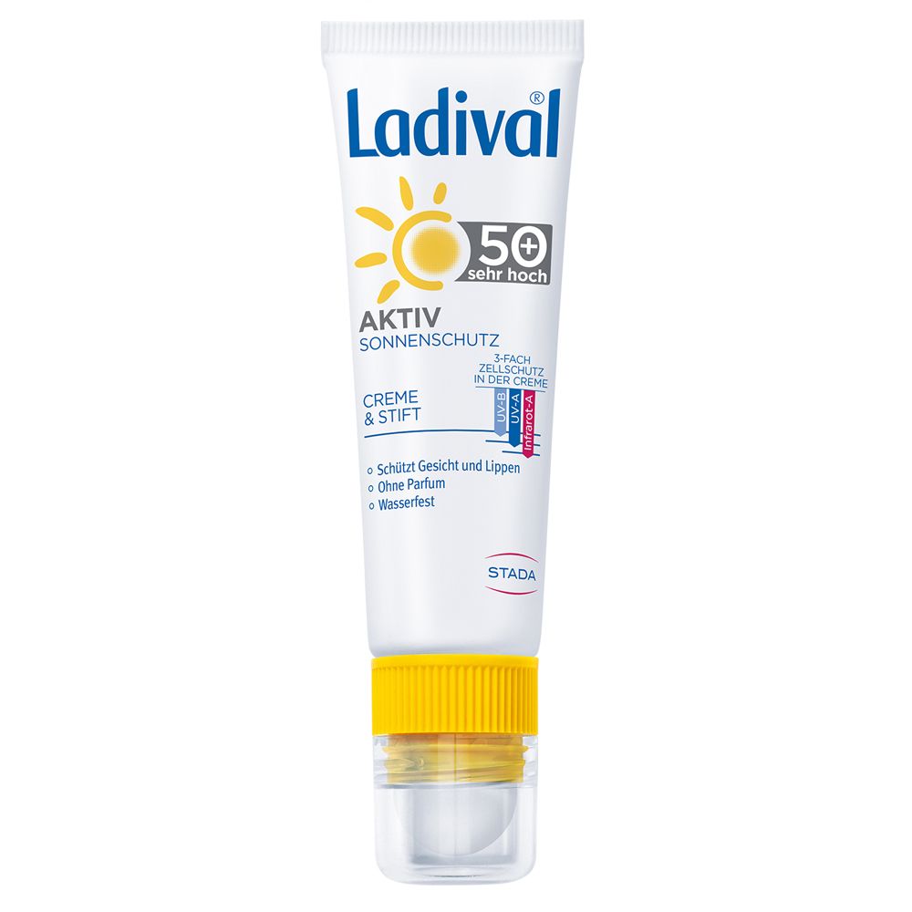 Ladival® Aktiv Creme&Stift 2-in-1 Sonnenschutz LSF 50+