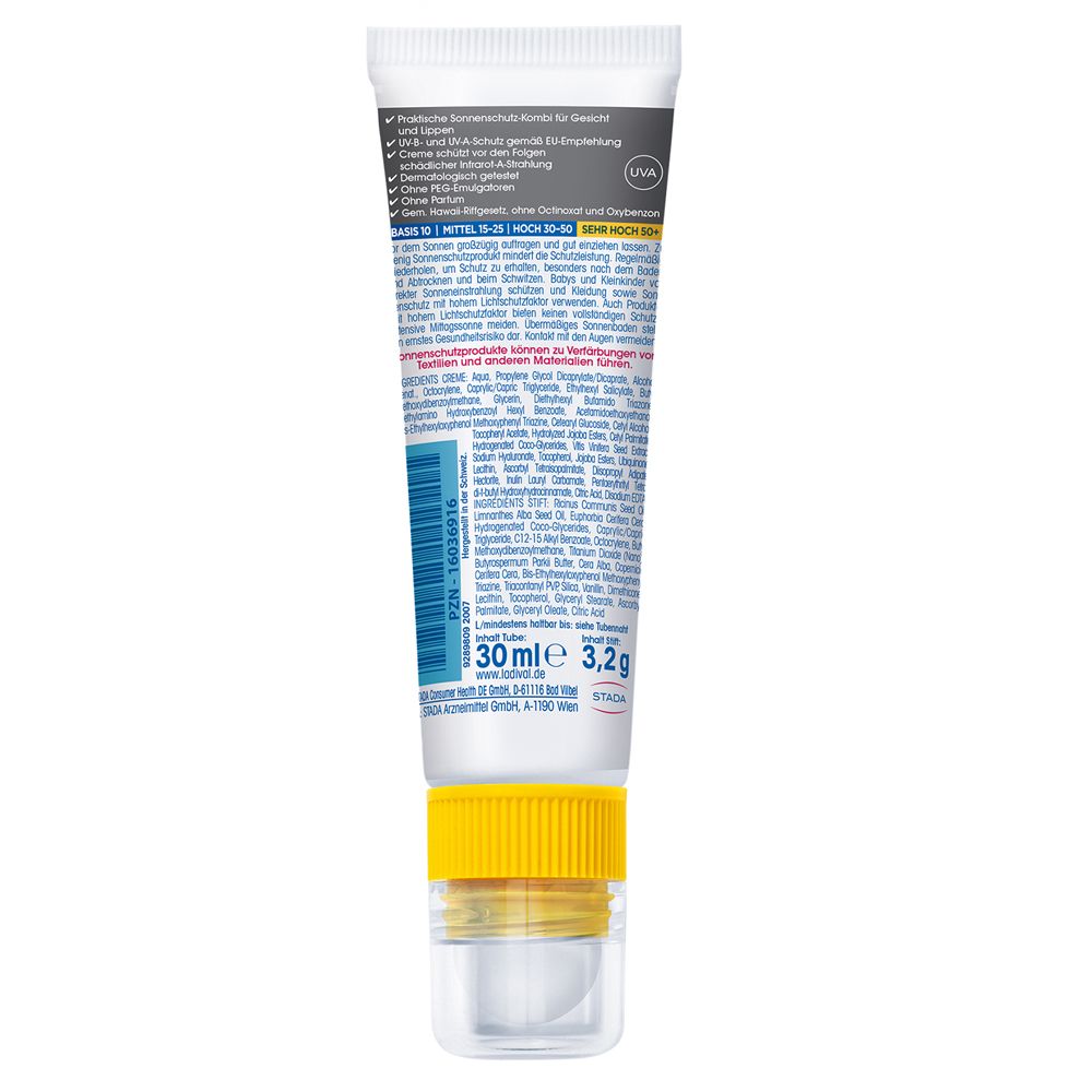 Ladival® Aktiv Creme&Stift 2-in-1 Sonnenschutz LSF 50+